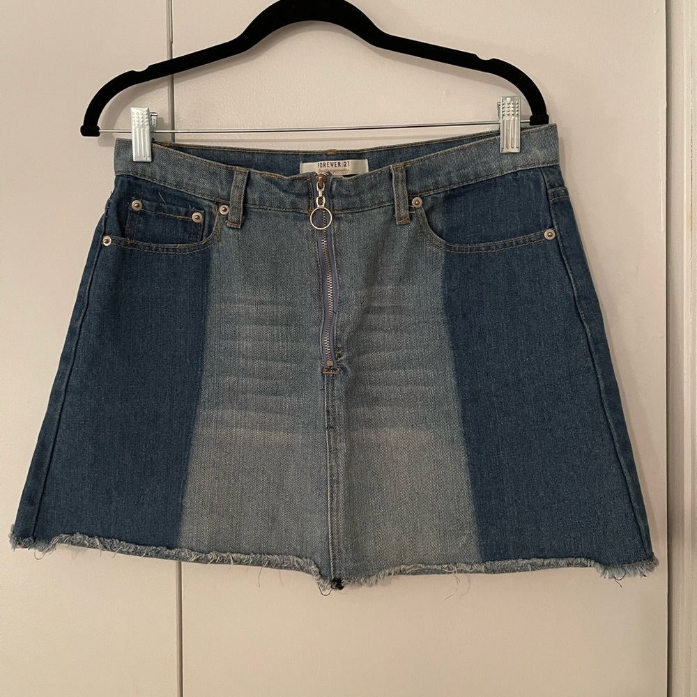 Size L Denim Skirt from Forever 21